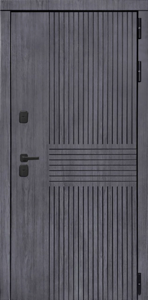 Входная дверь ДвериПРО Берген ФЛ 244 беленый дуб DPRO204670 внешняя сторона